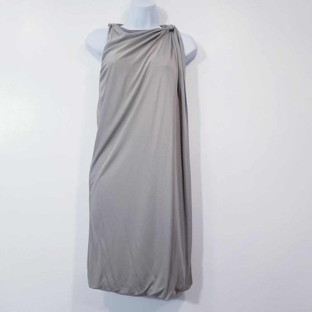 AKRIS Punto Gray Shift Dress Sleeveless